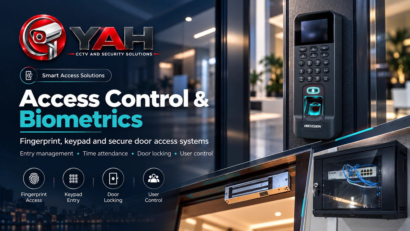 Access control, fingerprint and biometric security solutions